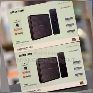 Green Lion Android Tv Box With Remote.