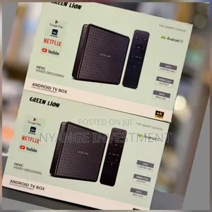 Green Lion Android Tv Box With Remote.