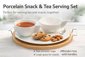 Porcelain Snack and Tea Serving Set