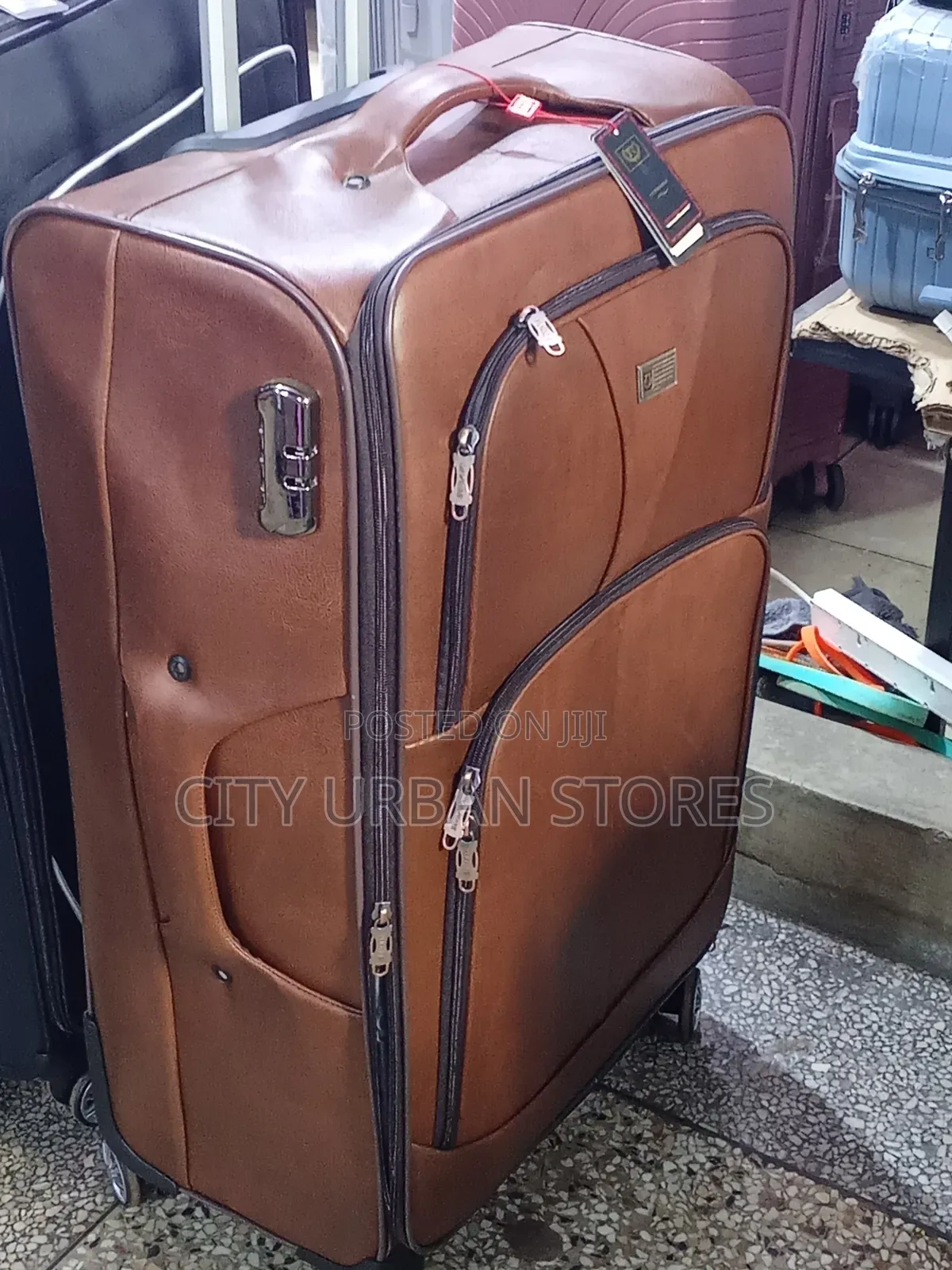 Pure Leather Large Suitcase