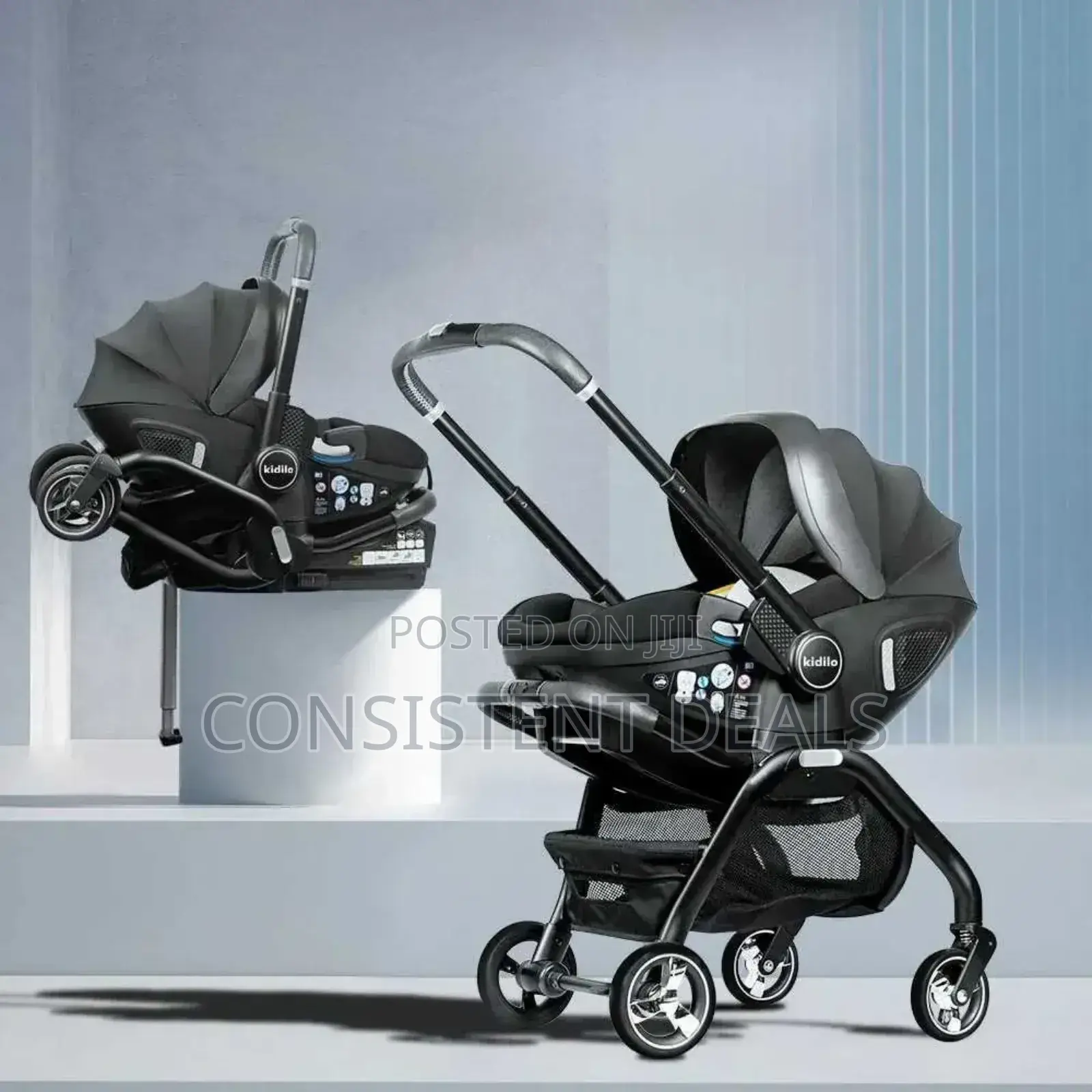 3in1 Folding Baby Car Seat Stroller With Carriage Prams