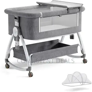 Baby Bassinet, Bedside Bassinet for Baby, 4 in 1 Portable Bassinet