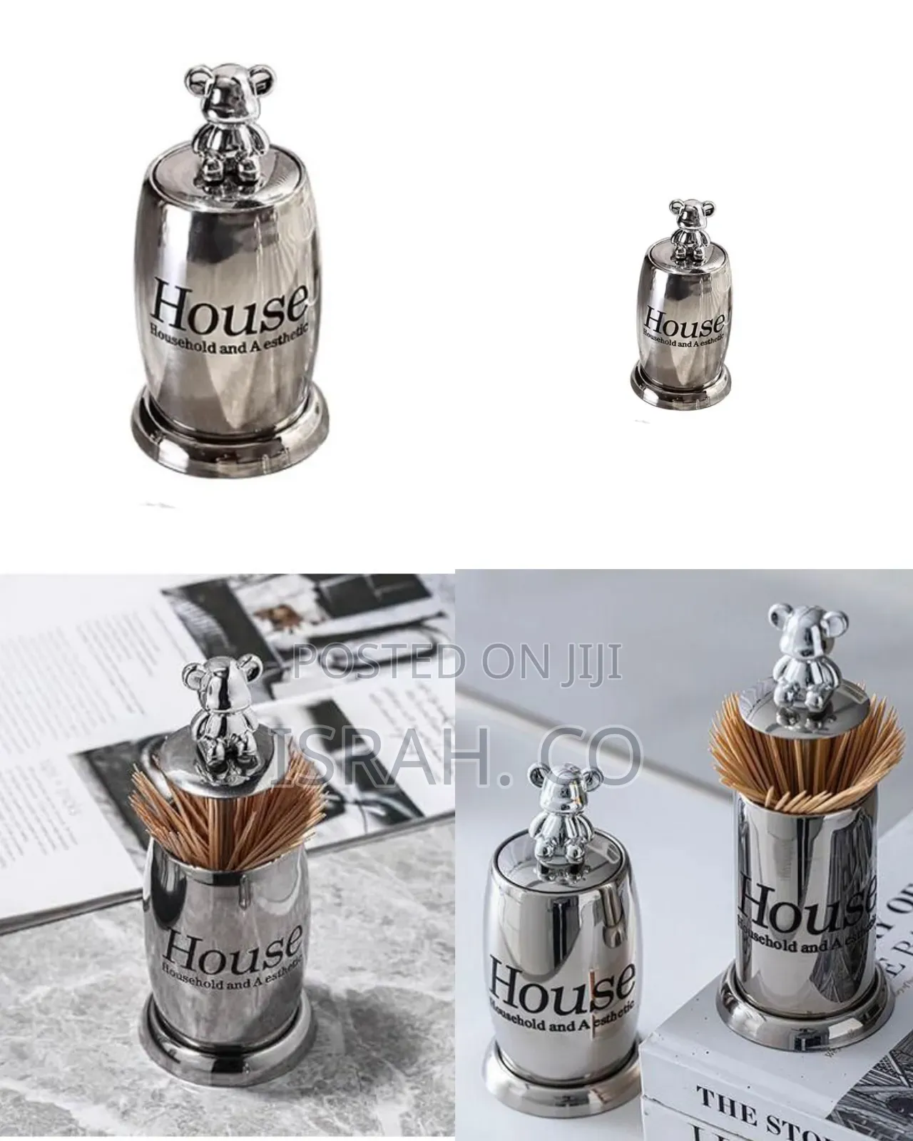 Stainless Steel Toothpick Holder Dispenser.