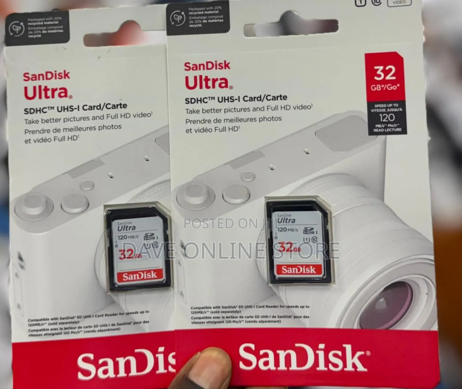 Sandisk Ultra 32gb SDHC Uhs-I Memory Card -