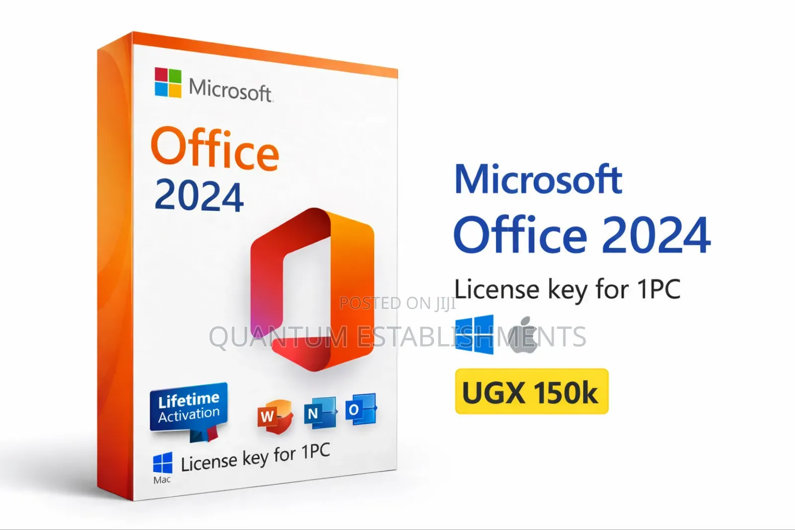 Microsoft Office 2024 –1 Pc License | Genuine Activation | Windows/Mac