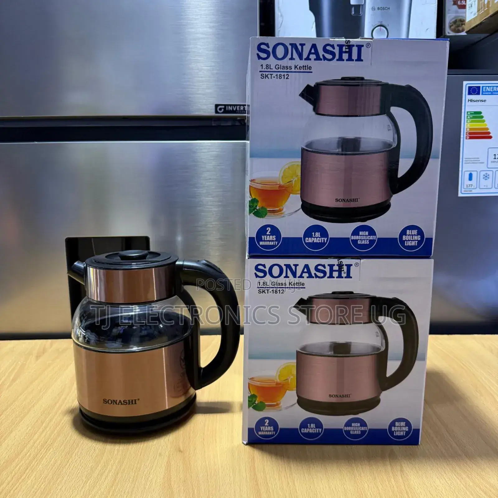 Sonashi 1.8 Litres Glass Kettle