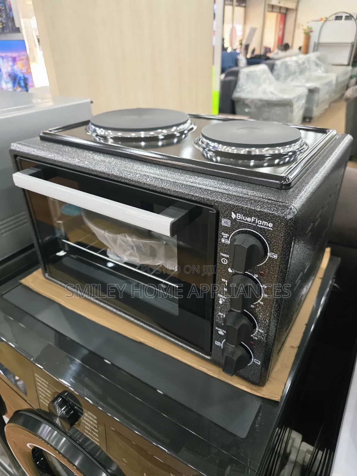 35ltrs Bluetooth Counter Top Electric Oven With Two Electric Burners