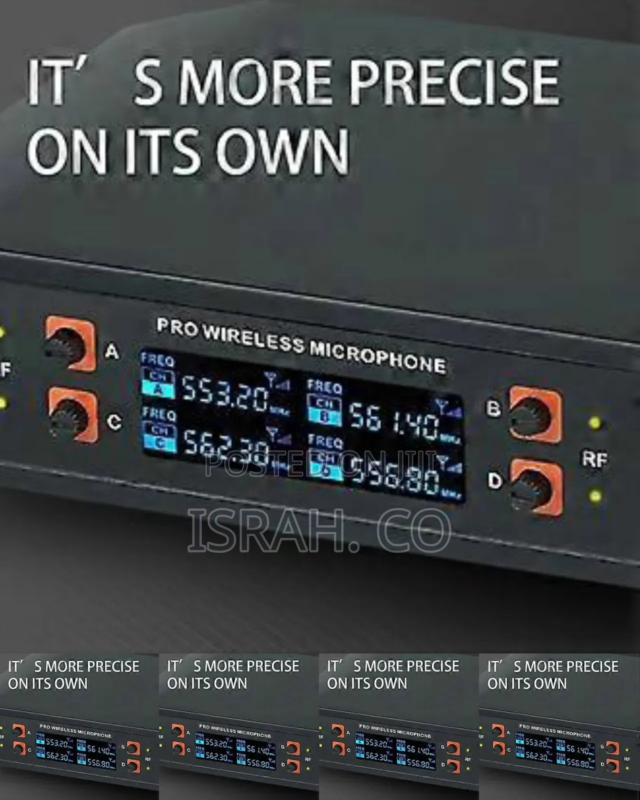 Professional Vhf Wireless System 4 Channel Handheld Karaoke