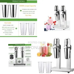 Twin Head Milkshake Mixer 300w Stainless Steel Milkshake Machine