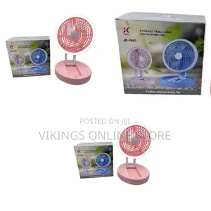 Portable Storage Table Lamp Circulating Fan Usb Rechargeable 3-Gear