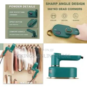 Jamaky Mini Travel Dry and Wet Iron 180c -Green