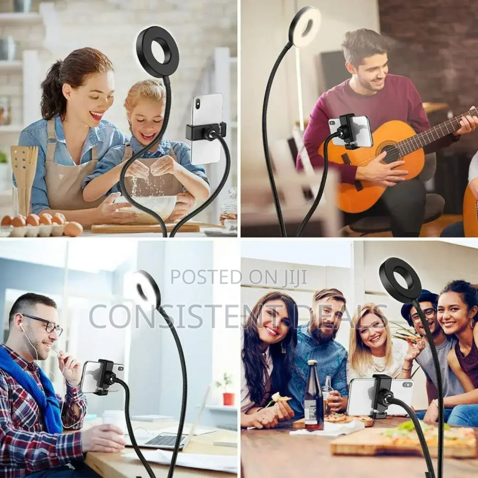 Selfie Ring Light With Adjustable Phone Holder