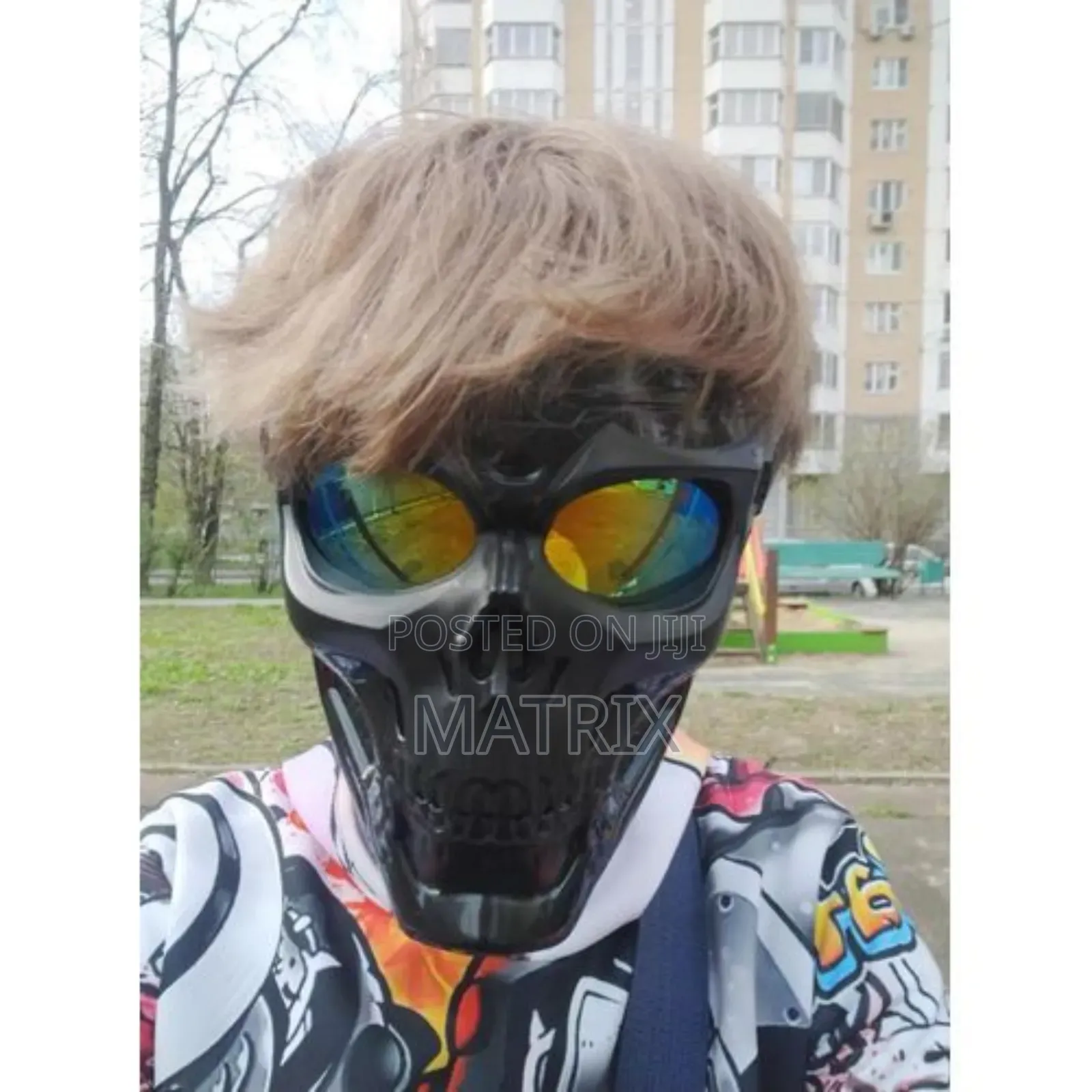 Skull Mask Bicycle Riding Windproof Full Face Skeleton Protective Mask