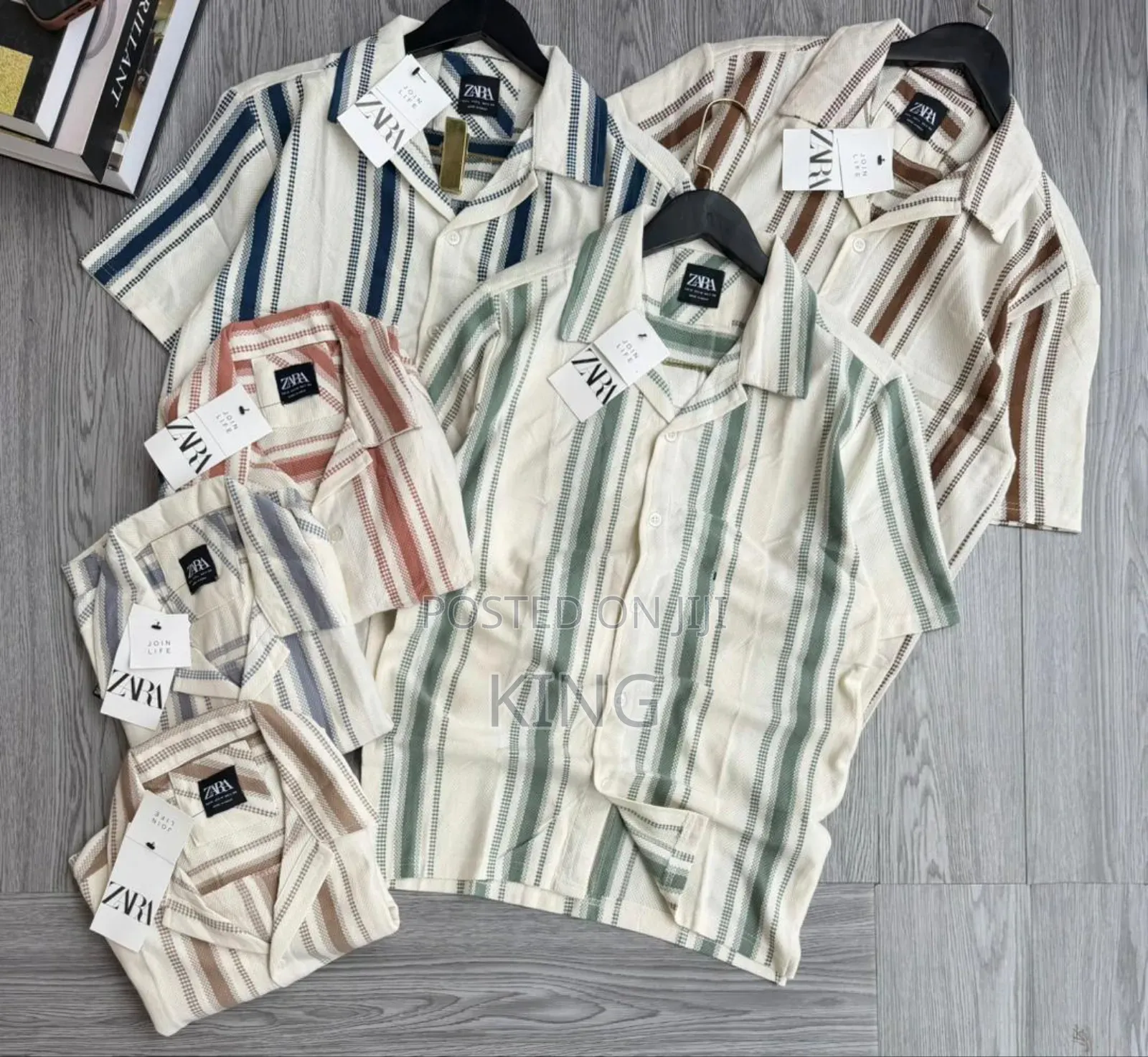 Zara Men's Collared Short-Sleeve Button-Up Shirts