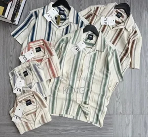 Zara Men's Collared Short-Sleeve Button-Up Shirts