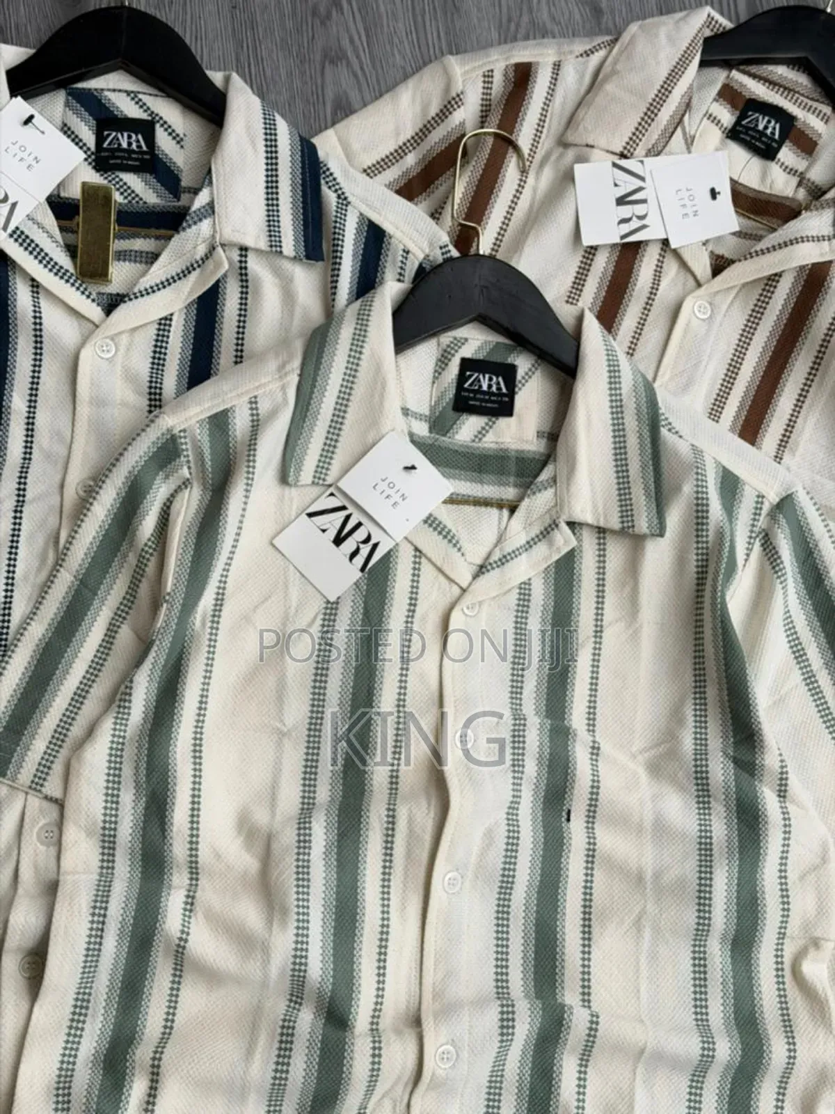 Zara Men's Collared Short-Sleeve Button-Up Shirts