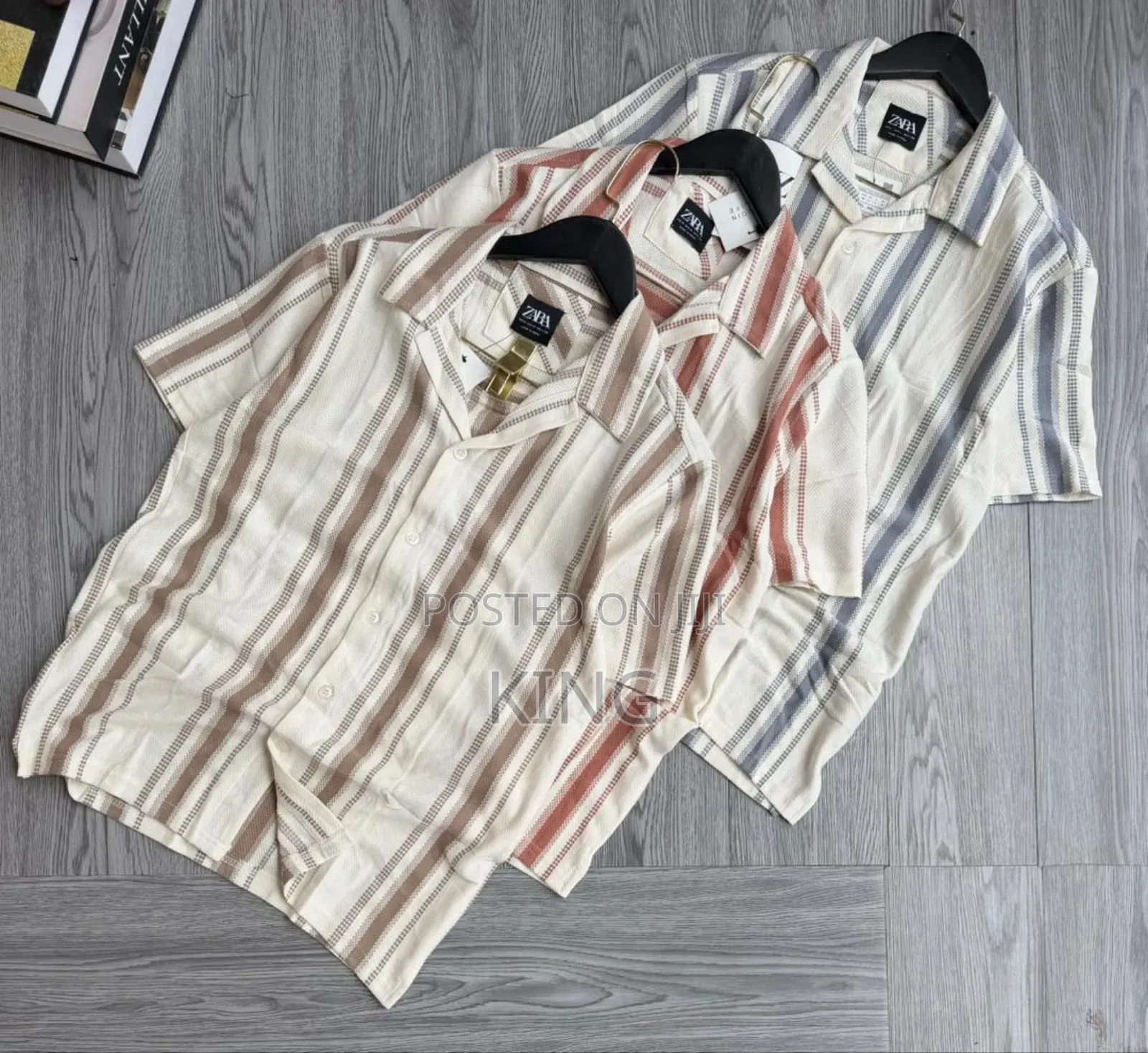 Zara Men's Collared Short-Sleeve Button-Up Shirts