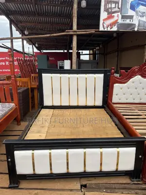 Gold Leather Bed 5by6