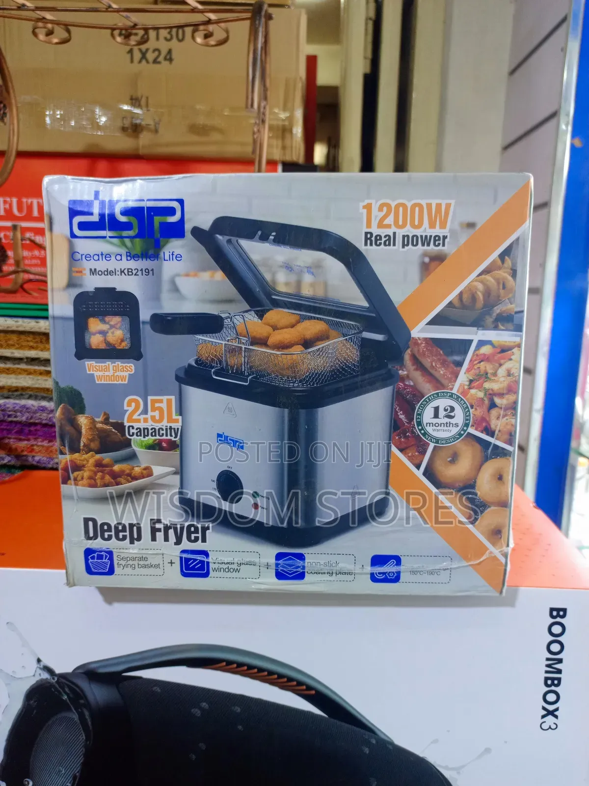 DSP Kb2191 1200w Electric Deep Fryer