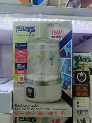 DSP Kw1010 Cordless, Rechargeable Mini Washing Machine