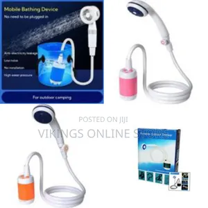 Portable Camping Shower Pump - Rechargeable Outdoor Shower Head Spray