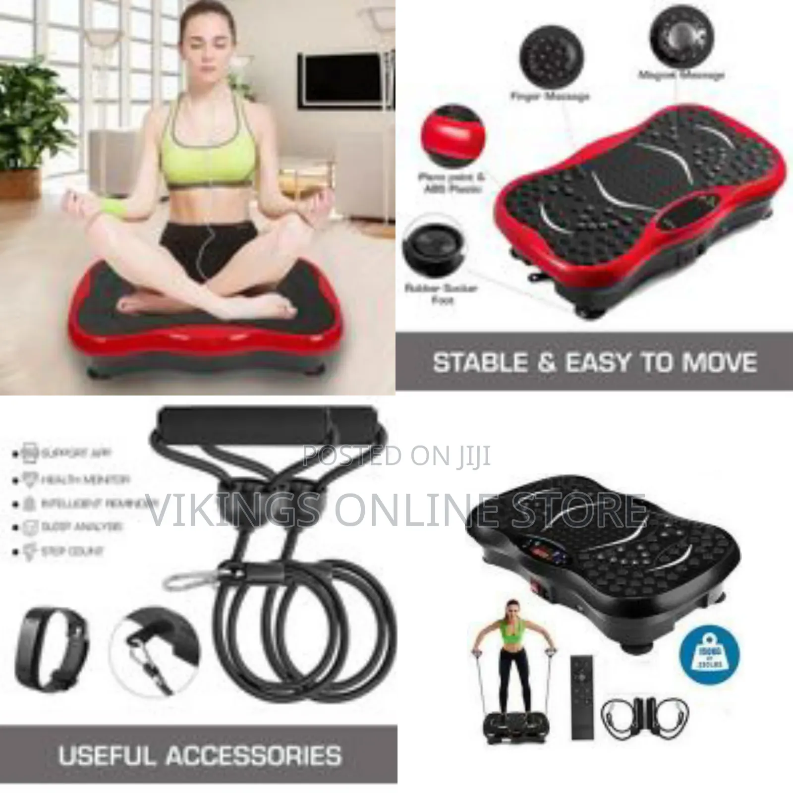 LCD 4d Vibration Platform Plate Whole Body Massager Machine