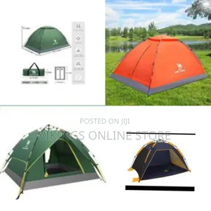 8 Person Automatic Camping Tent With Removable Rain Fly, Easy Setup