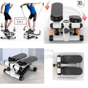 2in1 Stepper With Electric Ropes, Mini Exercise Bike Multifunction