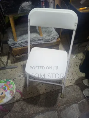White Plastic Folding Chair