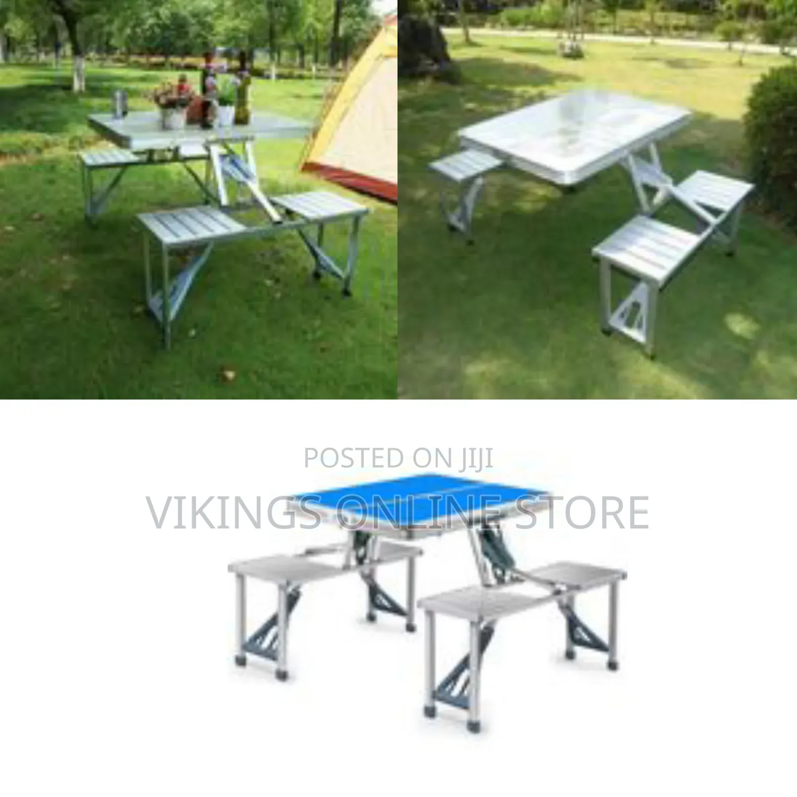 Outdoor Fireproof Aluminum Alloy Grill Foldable Table Camping Picnic