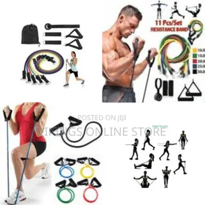 Elastic Pull Rope, Resistance Exercise Bands for Home Fitness -11pcs