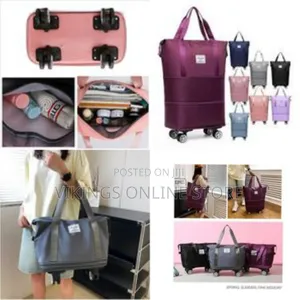 Multi-Functional Expandable Foldable Waterproof Rolling Duffle Bag