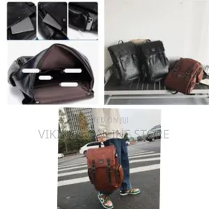 Vintage Backpack Soft Leather for Men, High-Quality Luxury Designer