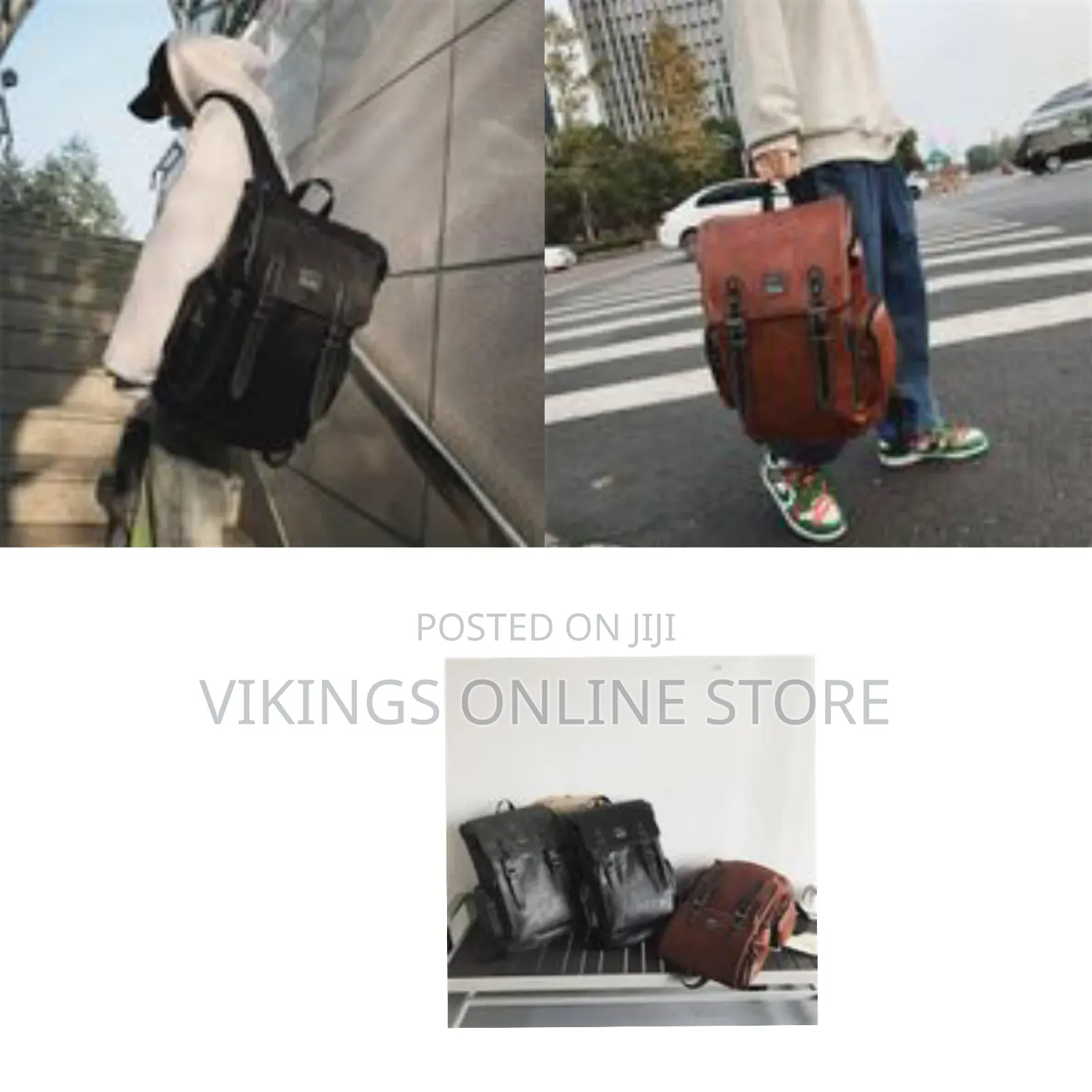 Vintage Backpack Soft Leather for Men, High-Quality Luxury Designer