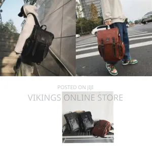 Vintage Backpack Soft Leather for Men, High-Quality Luxury Designer