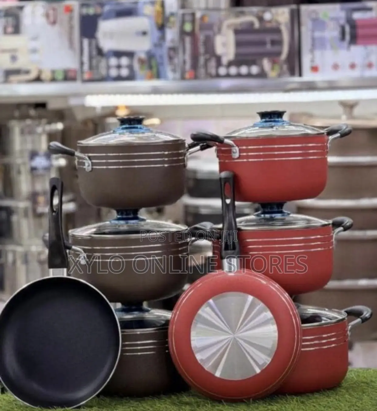A 3 Piece Non Stick Cookware Set With a Frying Pan