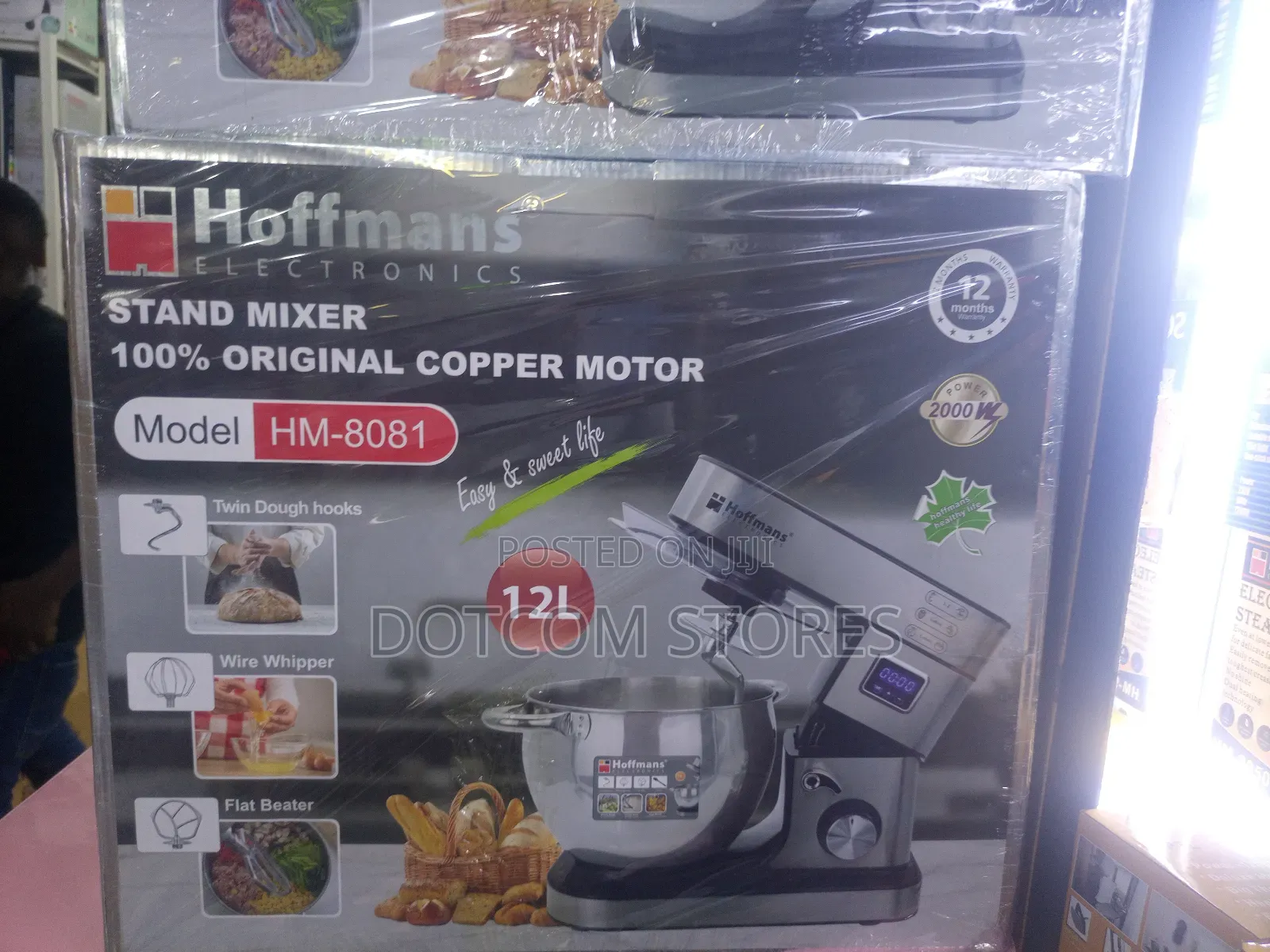 12litres Hoffmans Electronics Stand Mixer Model Hm-8081.