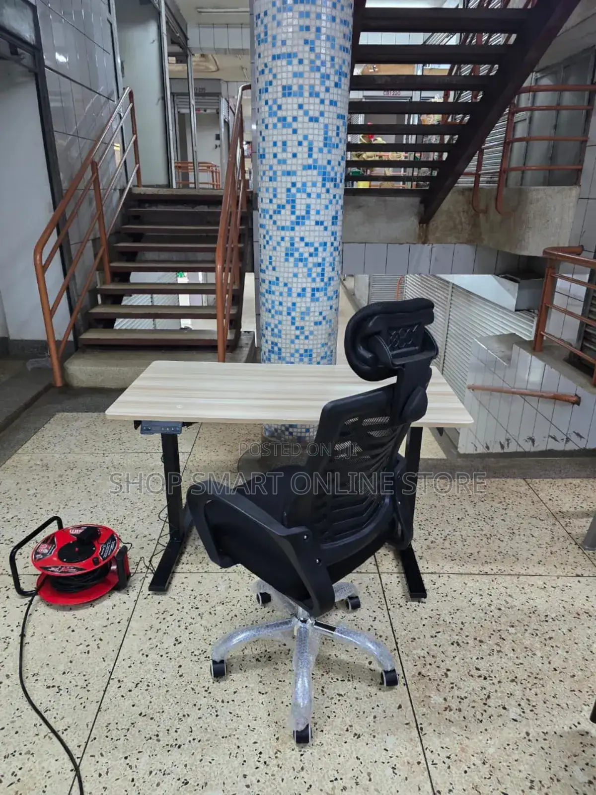 Combo Set Adjustable Electric Table and Chair