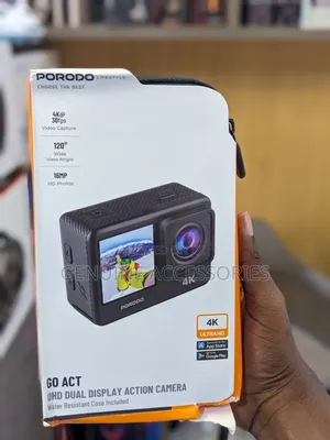 Porodo Go Act Uhd Dual Display Action Camera