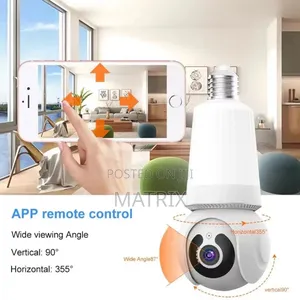 E27 Bulb Camera 2 in 1 Wi-Fi 2 Way Talk CCTV Security Camera