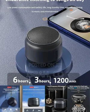 . Lenovo Thinkplus Portable Bluetooth Speaker, Mini Wireless Speak