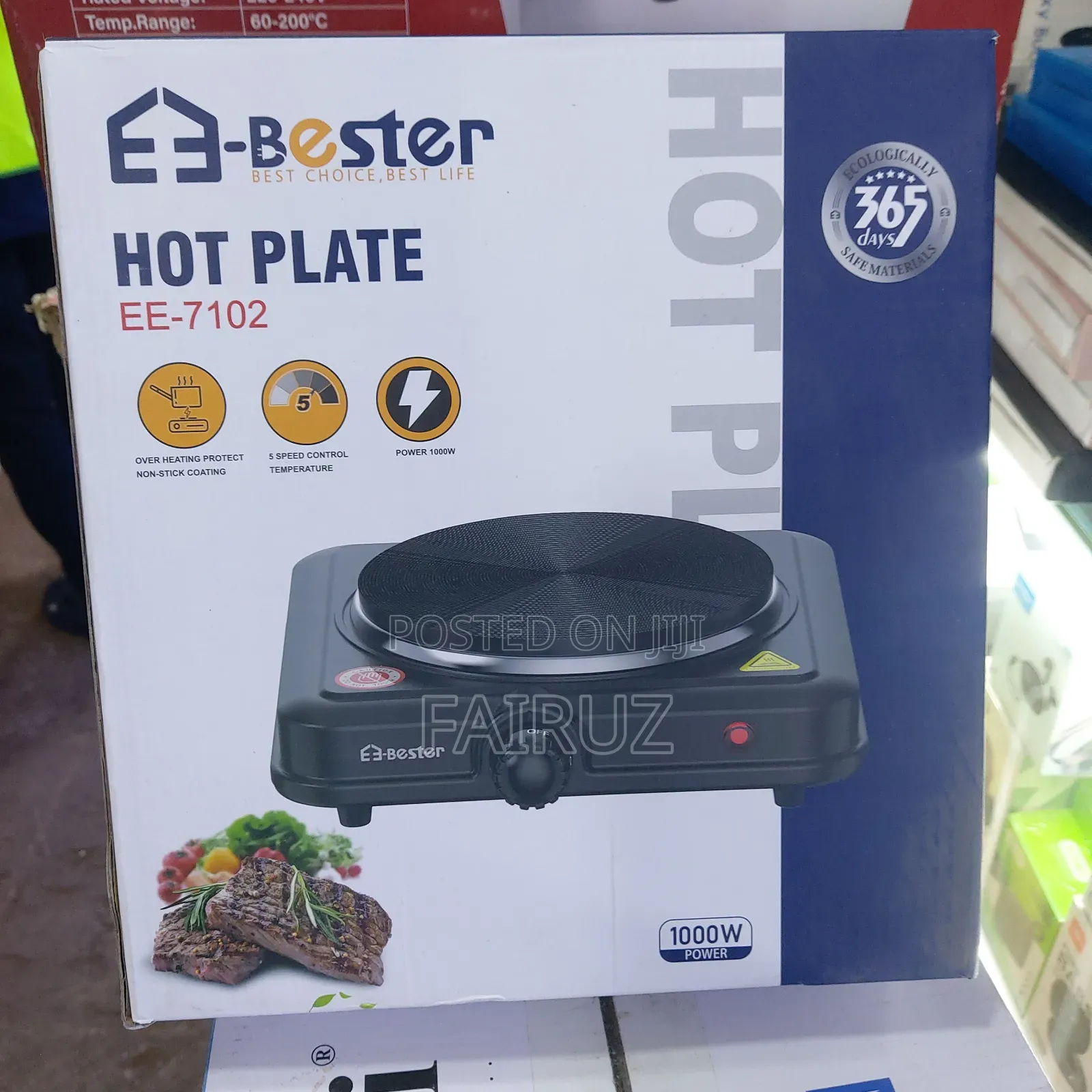 Single Hot Plate Bester 1000w