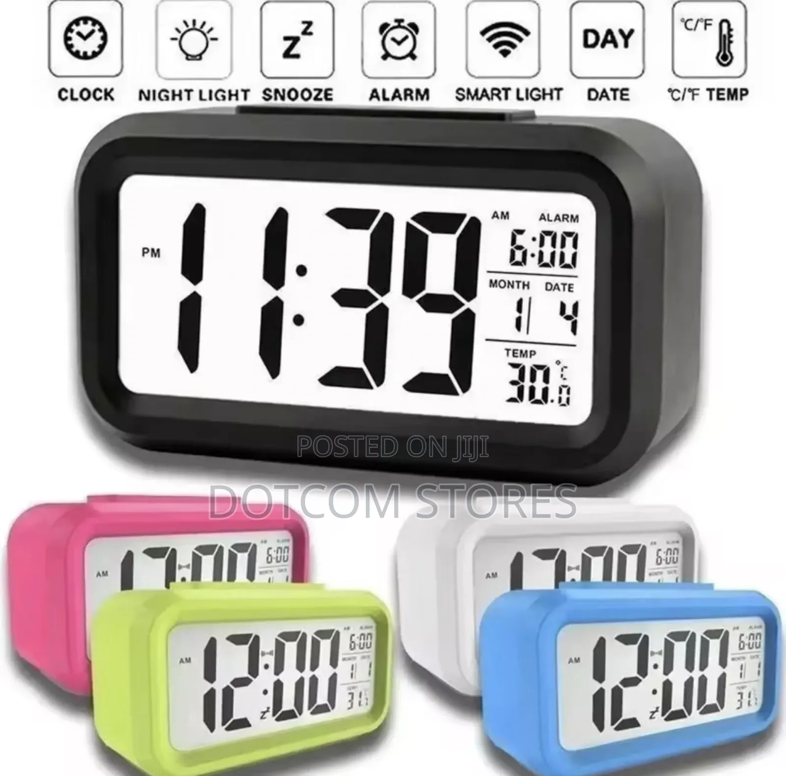 Multifunctional LCD Digital Alarm Clock,