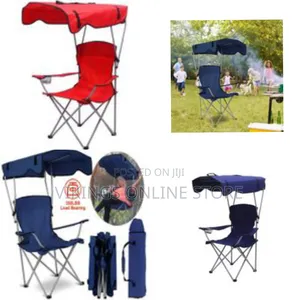 Beach Chair With Umbrella Comfortable Breathable Folding Camping