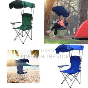 Beach Chair With Umbrella Comfortable Breathable Folding Camping