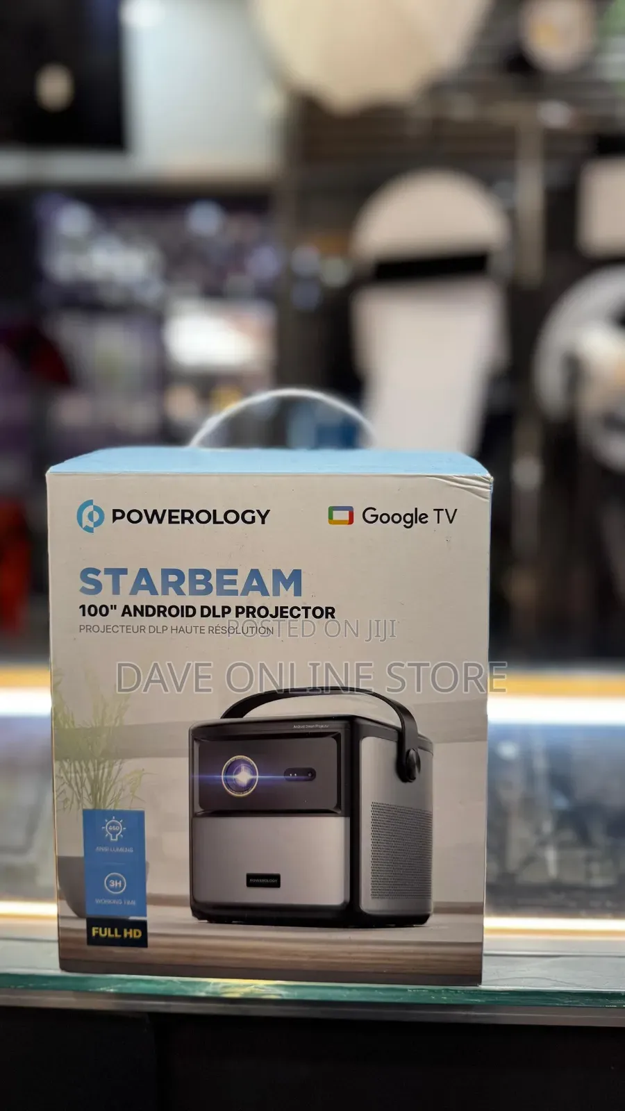 Powerology Starbeam 100-Inch Android DLP Portable Projector