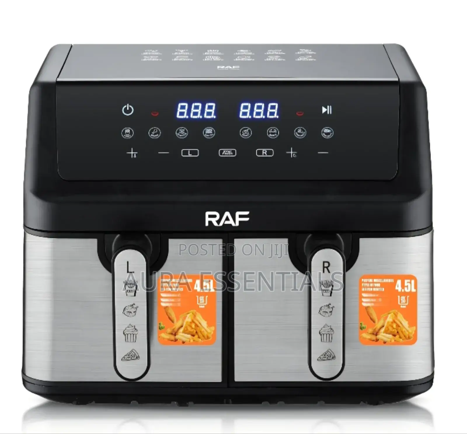 Raf 9l Double Basket Digital Air Fryer (Model R.5382)