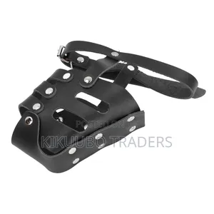 Dog Muzzle, Leather Basket Muzzle Anti Biting