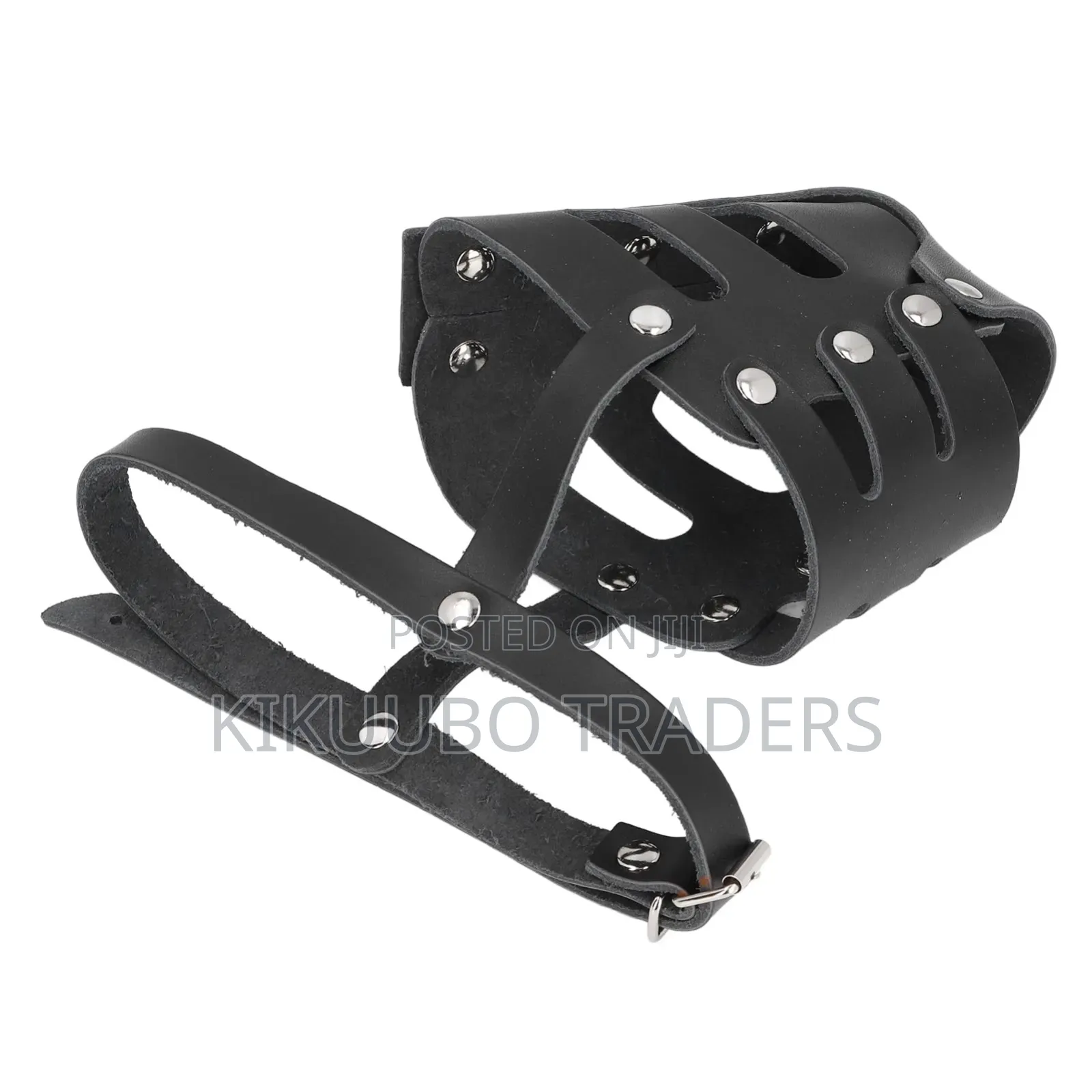 Dog Muzzle, Leather Basket Muzzle Anti Biting