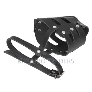 Dog Muzzle, Leather Basket Muzzle Anti Biting